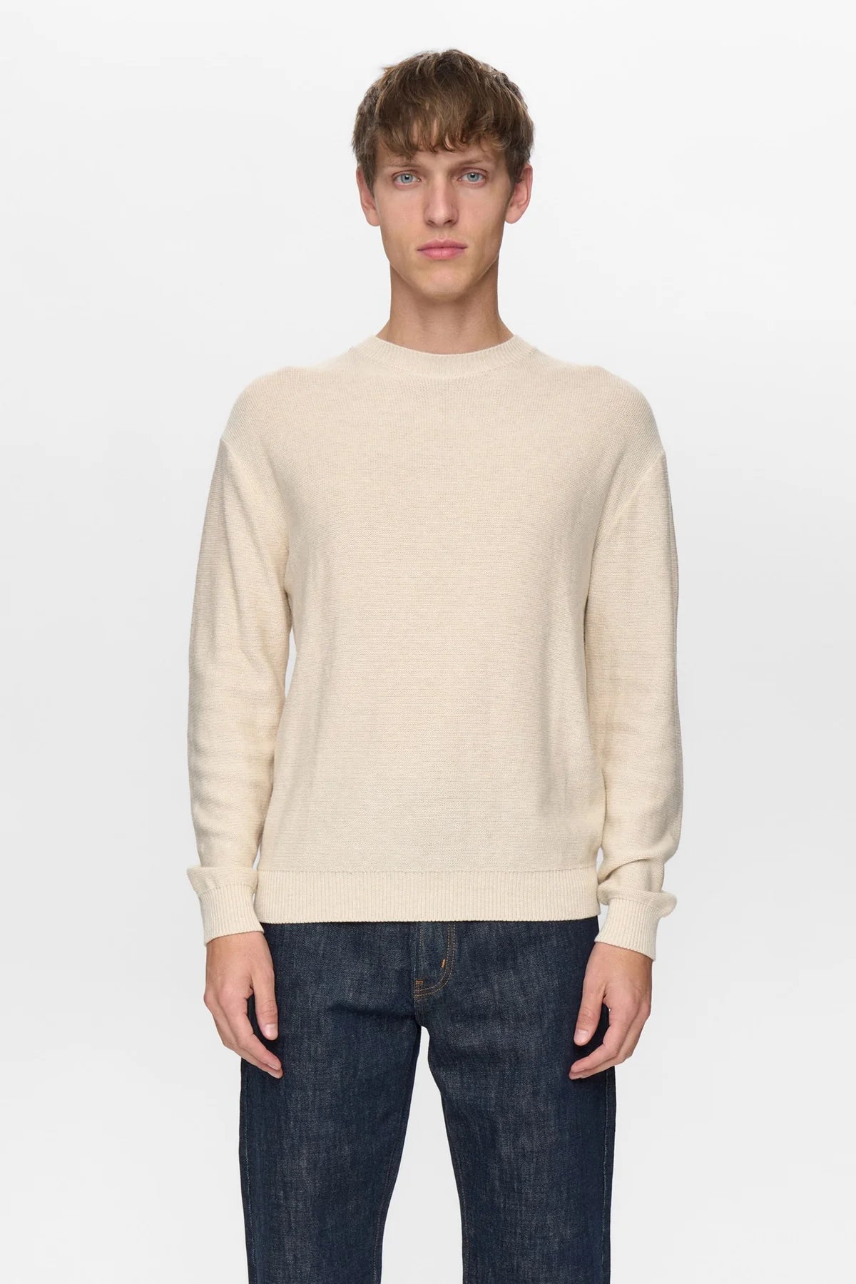 Anerkjendt Knitwear - AKEBBE COTTON/SILK KNIT - Tofu