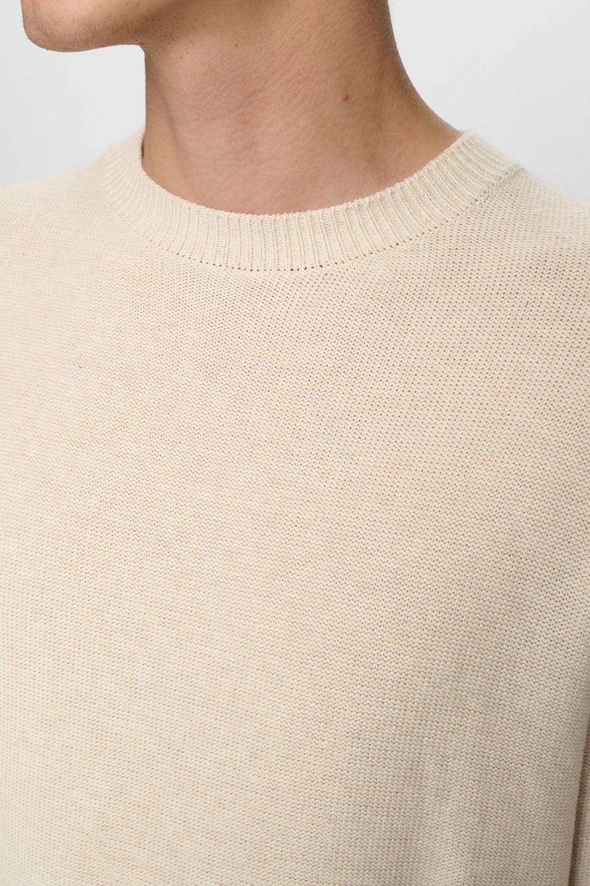 Anerkjendt Knitwear - AKEBBE COTTON/SILK KNIT - Tofu