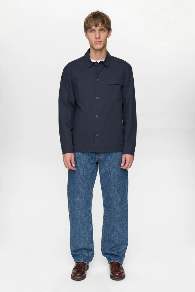 Anerkjendt Akodin  Poplin Overshirt  - Sky Captain