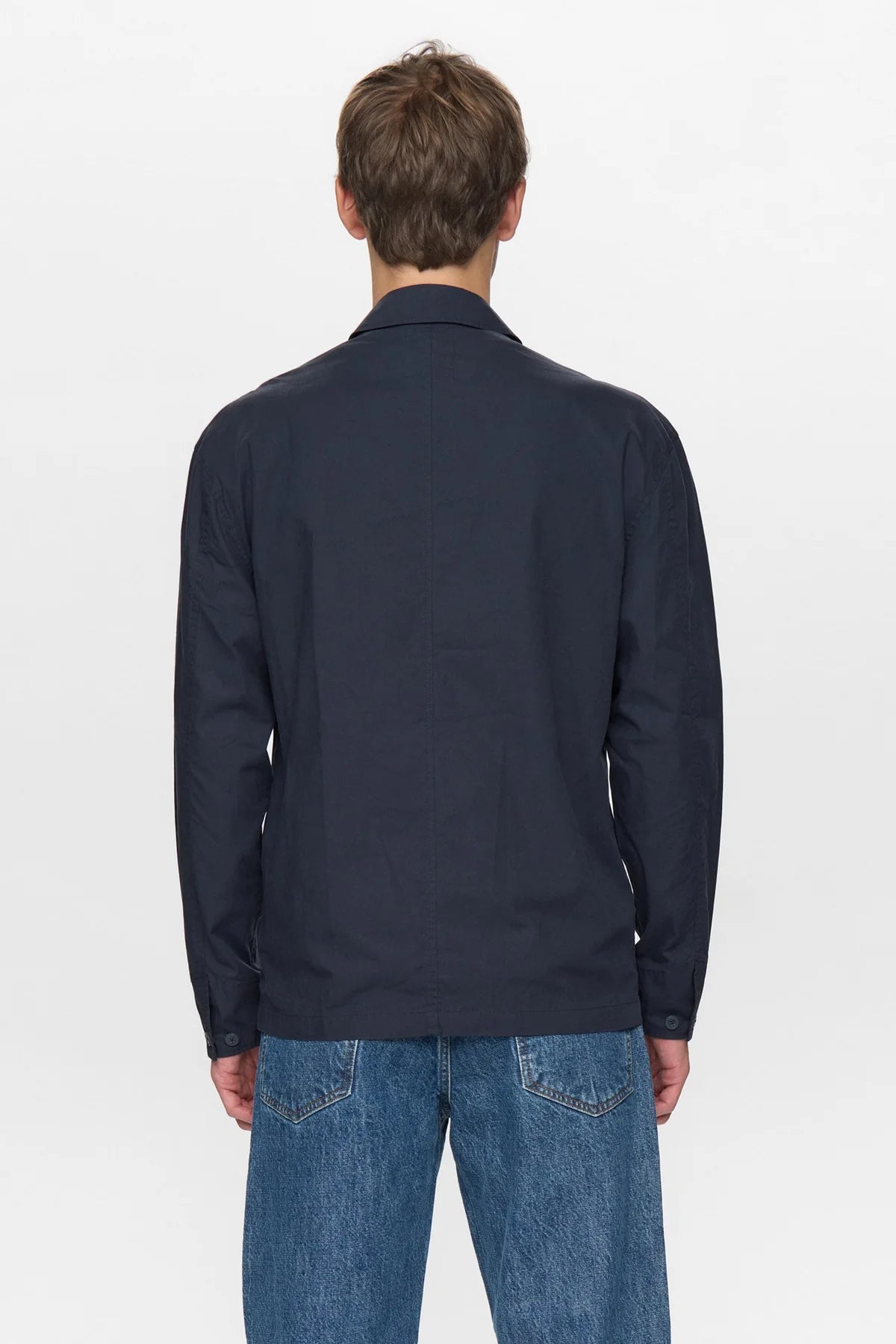 Anerkjendt Akodin  Poplin Overshirt  - Sky Captain