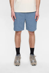 Anerkjendt Akjan Stripe Shorts - Sky Captain
