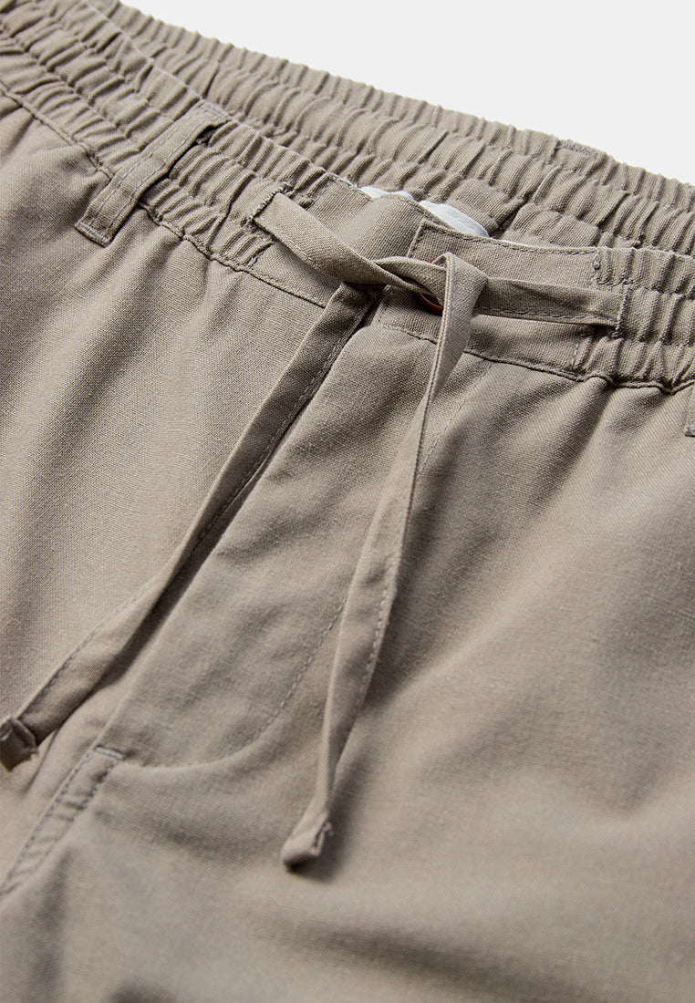 Anerkjendt Akjames Linen Shorts - Grey Flannel