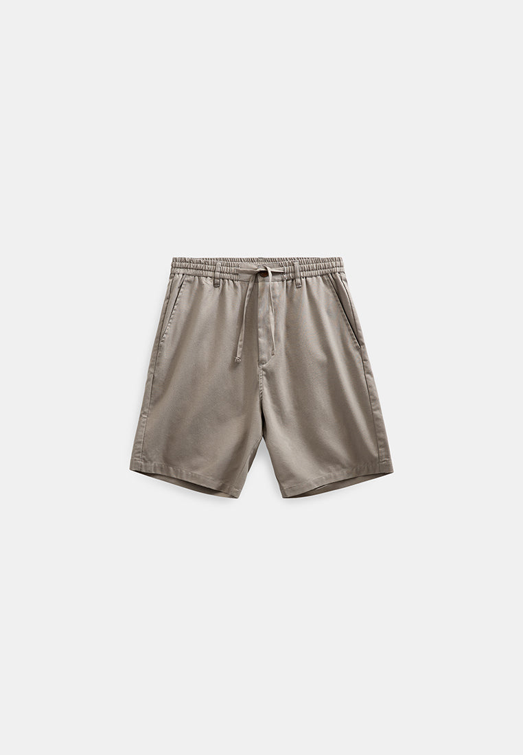 Anerkjendt Akjames Linen Shorts - Grey Flannel