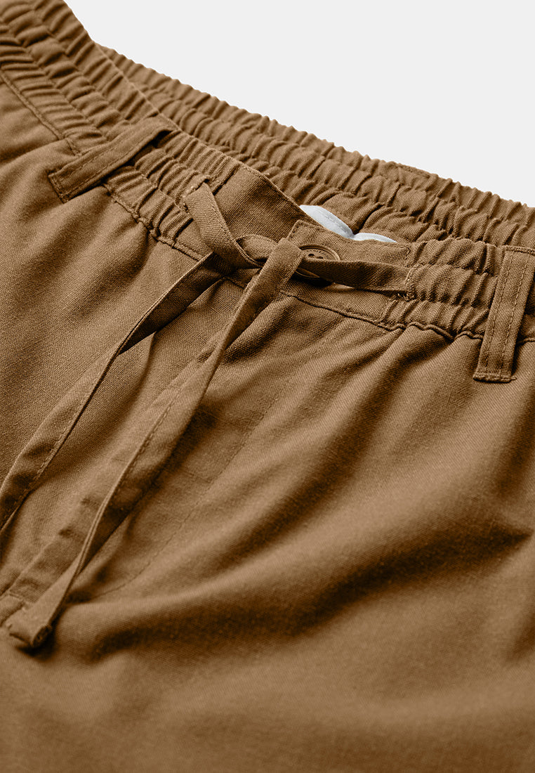 Anerkjendt Akjames Linen Shorts - Teak