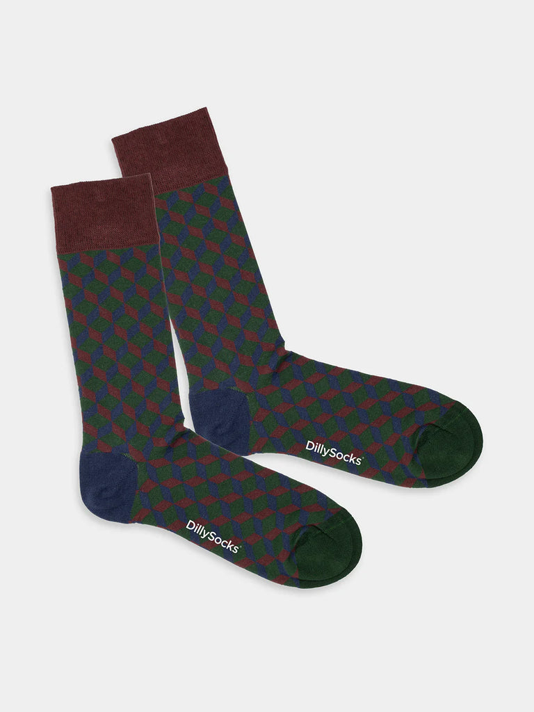 DillySocks - Deep Tones Dice (size 40-46)