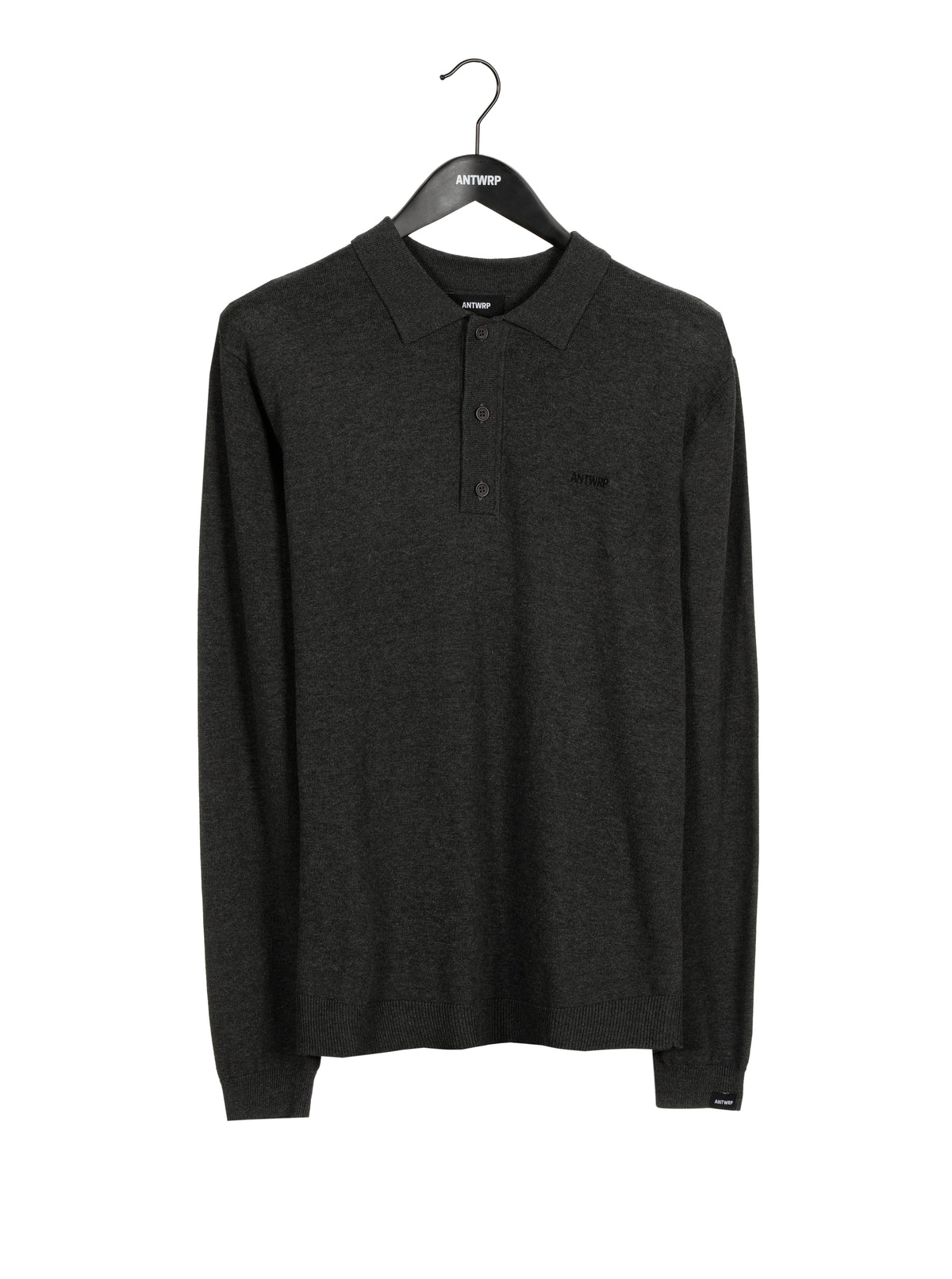 Antwrp Knitted Polo - Anthracite