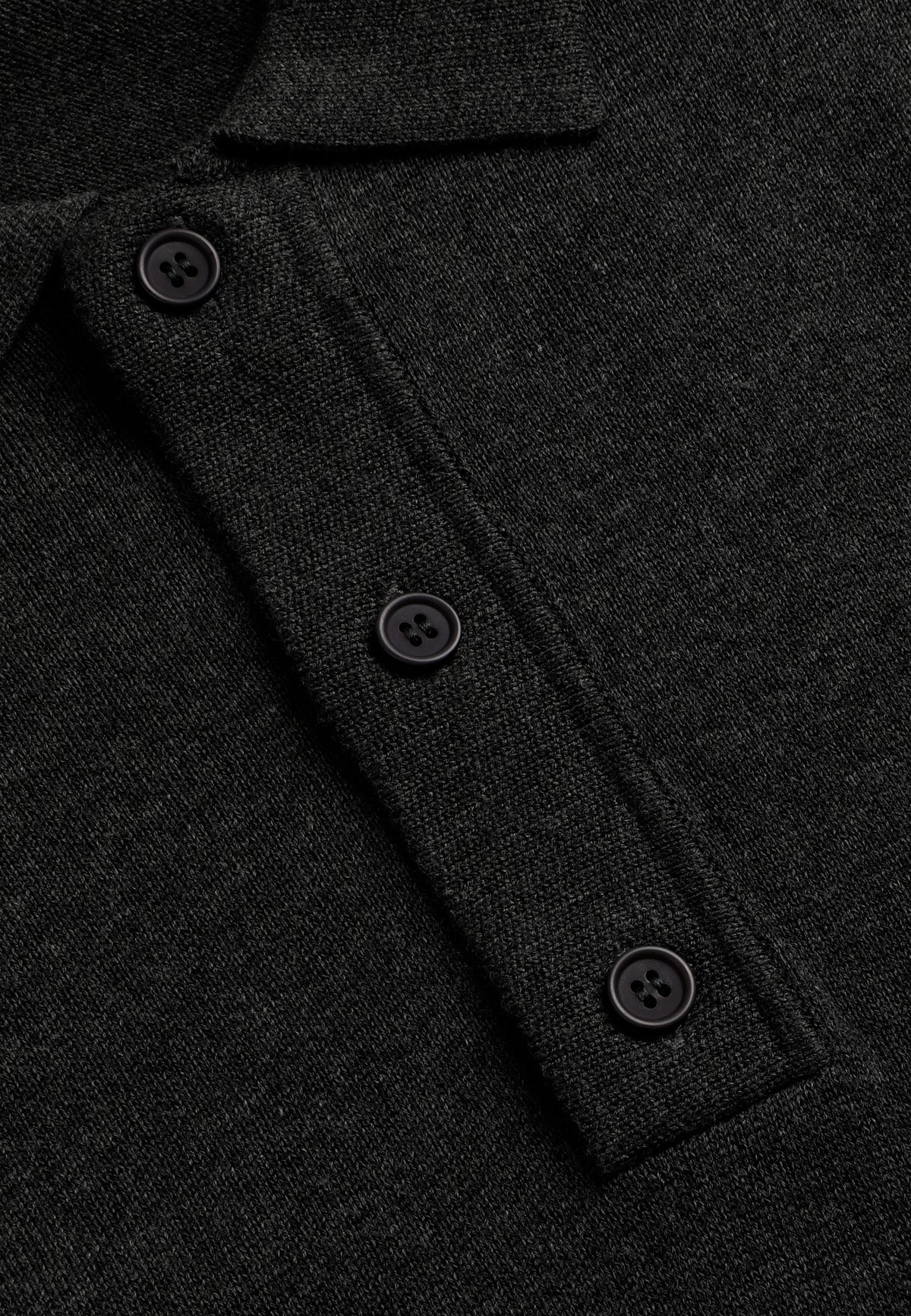 Antwrp Knitted Polo - Anthracite