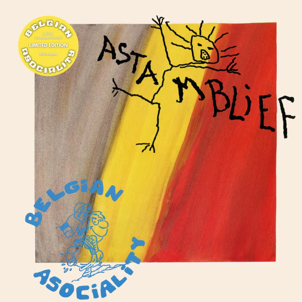 BELGIAN ASOCIALITY - ASTAMBLIEF (Transparent Yellow vinyl 500 cps !!) (MAX 1 per PERSOON!)