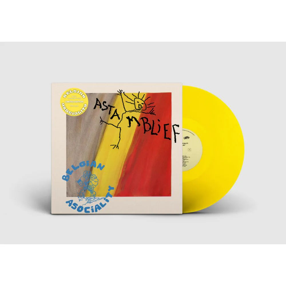 BELGIAN ASOCIALITY - ASTAMBLIEF (Transparent Yellow vinyl 500 cps !!) (MAX 1 per PERSOON!)