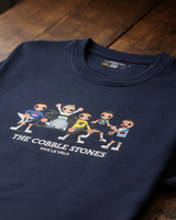 Vive Le Vélo T shirt - The Cobble Stones - Blue