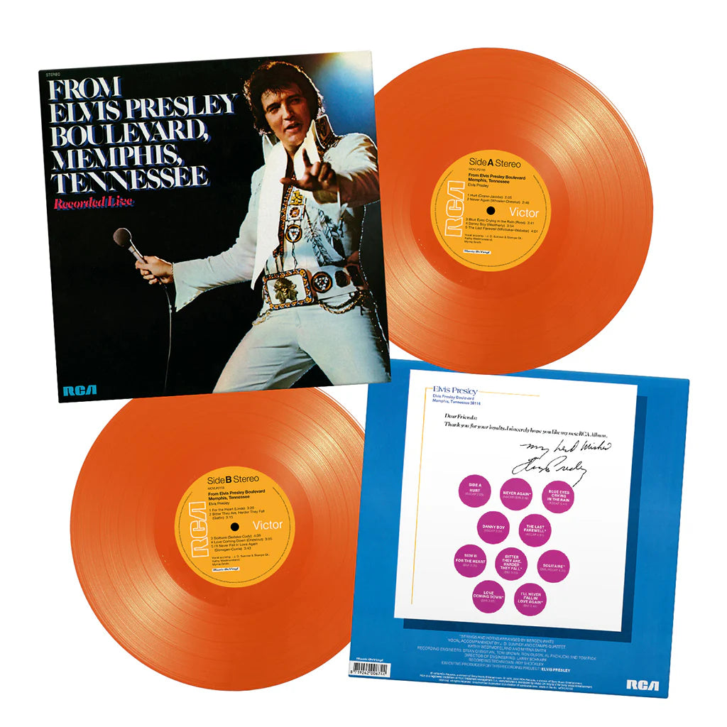 PRESLEY, ELVIS - FROM ELVIS PRESLEY BOULEVARD MEMPHIS (limited coloured edition) (pre-order 03/10/2025)