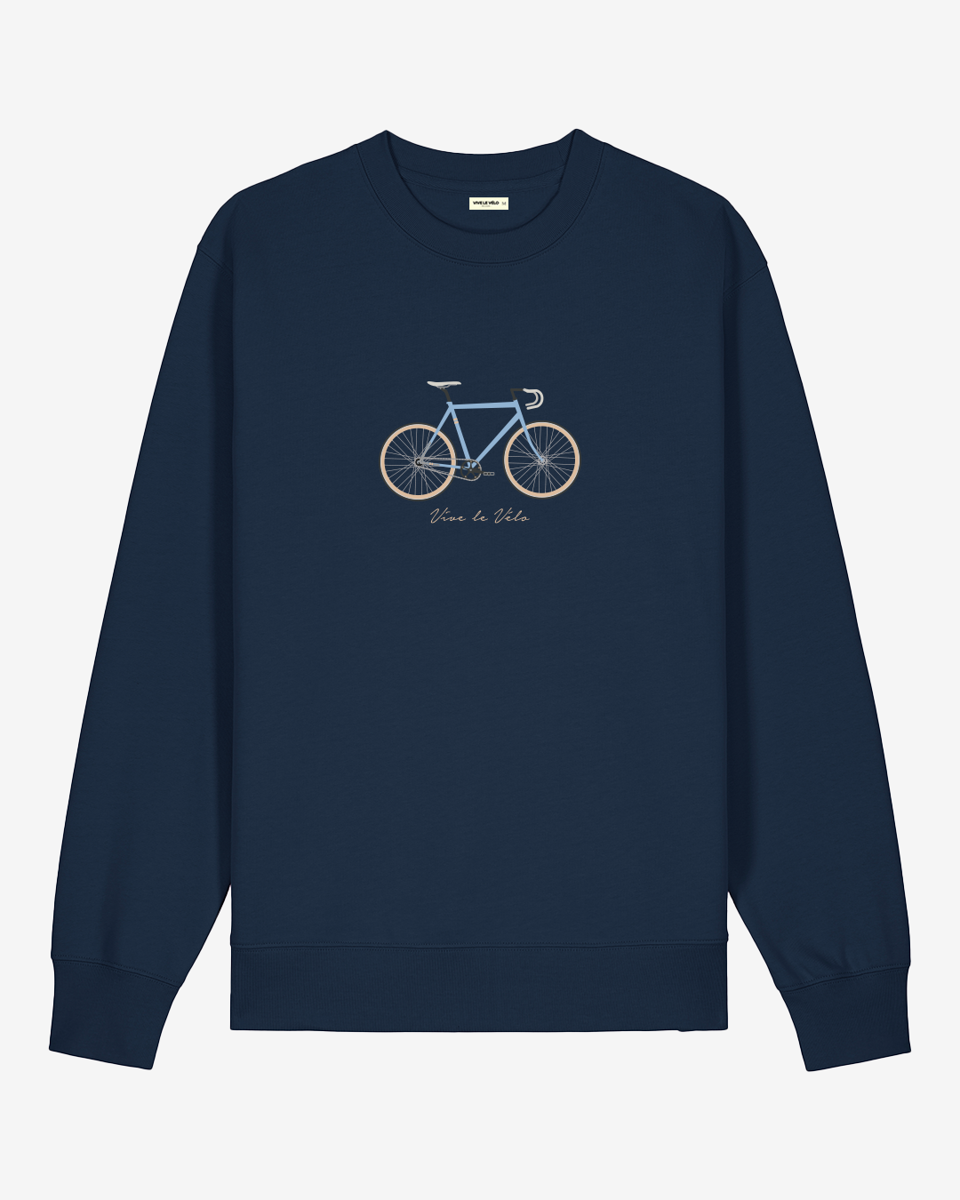 Vive le Vélo Fixie Sweater- French Navy