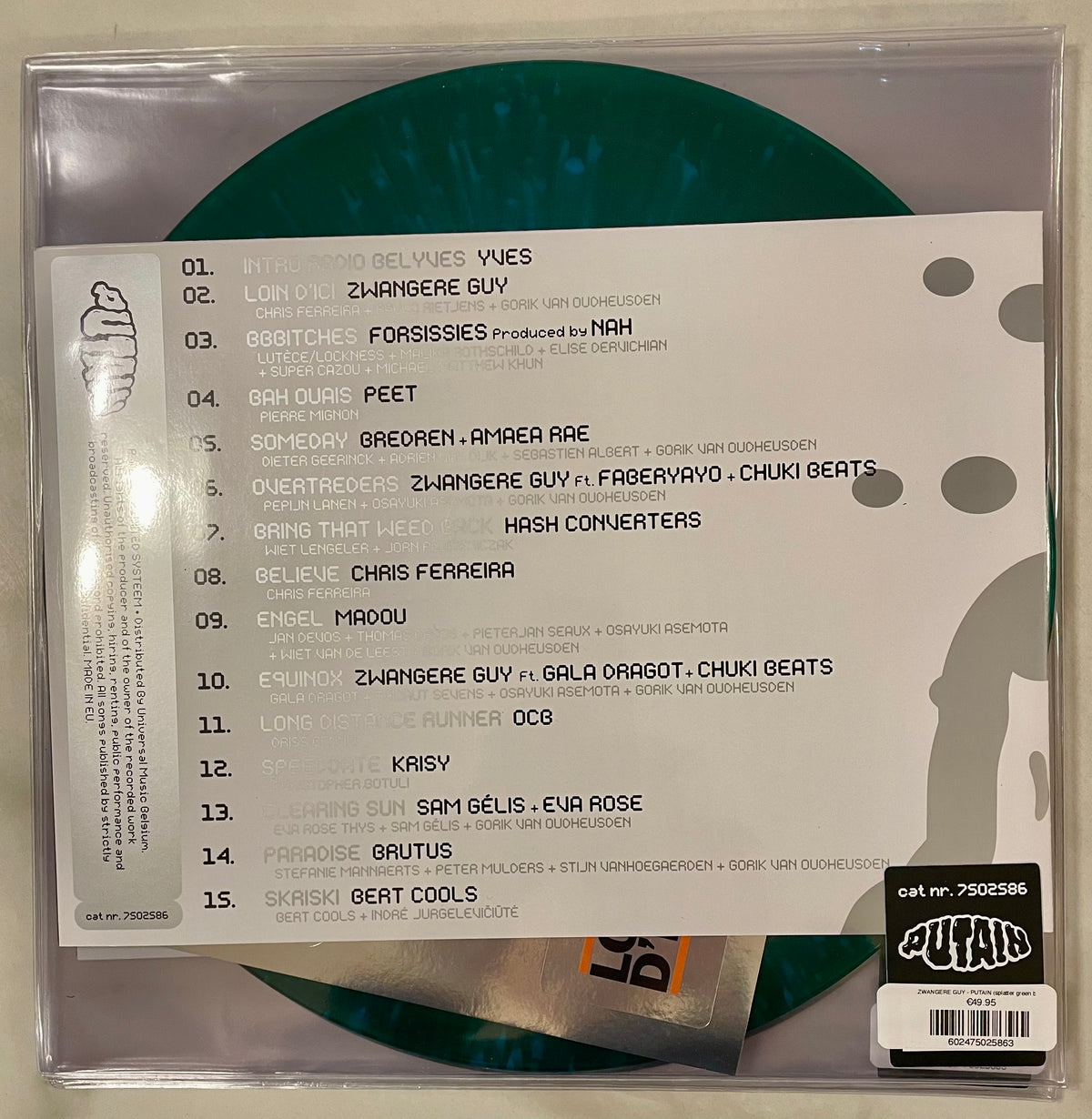 ZWANGERE GUY - PUTAIN (splatter green blue vinyl)
