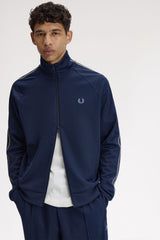 Fred Perry Tramline Tape Track Jacket - Tennis Blue