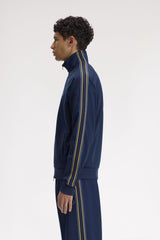 Fred Perry Tramline Tape Track Jacket - Tennis Blue