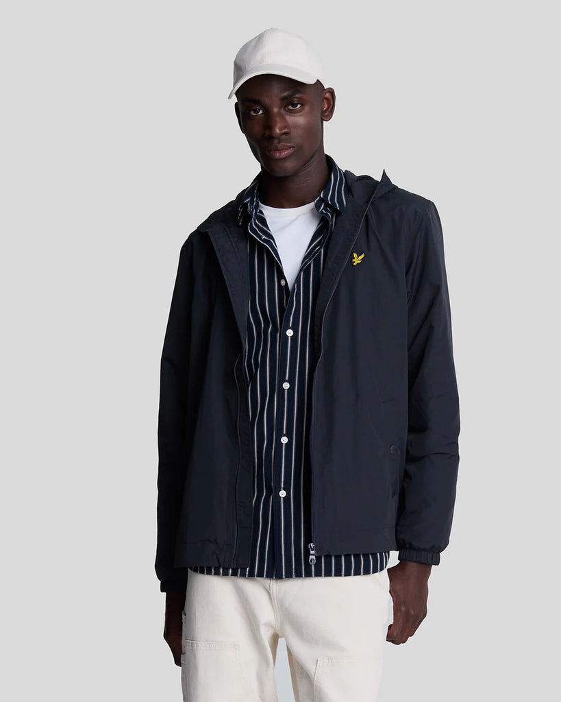 Lyle & Scott Zip Through Hooded Jacket - Dark Navy