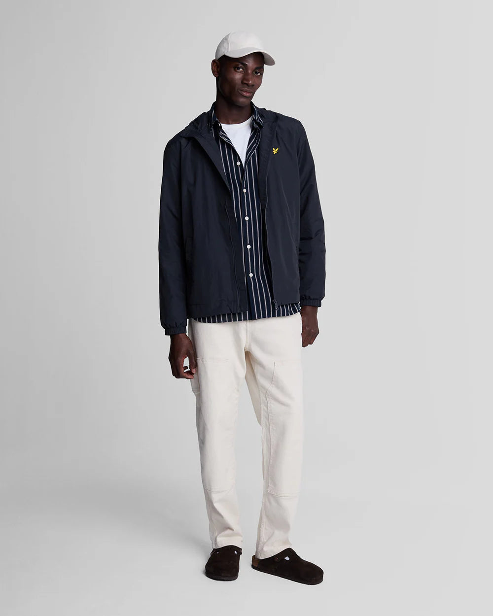 Lyle & Scott Zip Through Hooded Jacket - Dark Navy