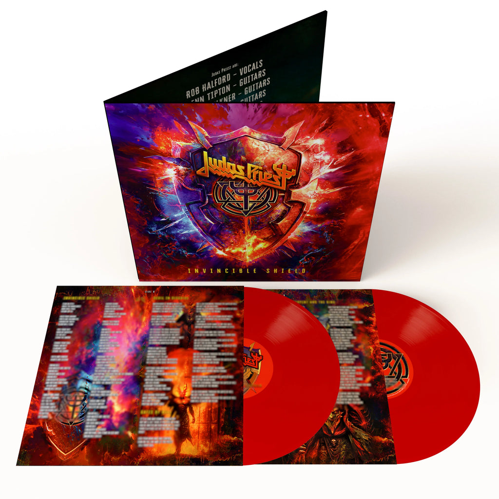 JUDAS PRIEST - INVINCIBLE SHIELD (limited Indie only red vinyl)