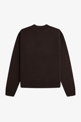 Fred Perry Merino Wool Jumper - Rich Brown