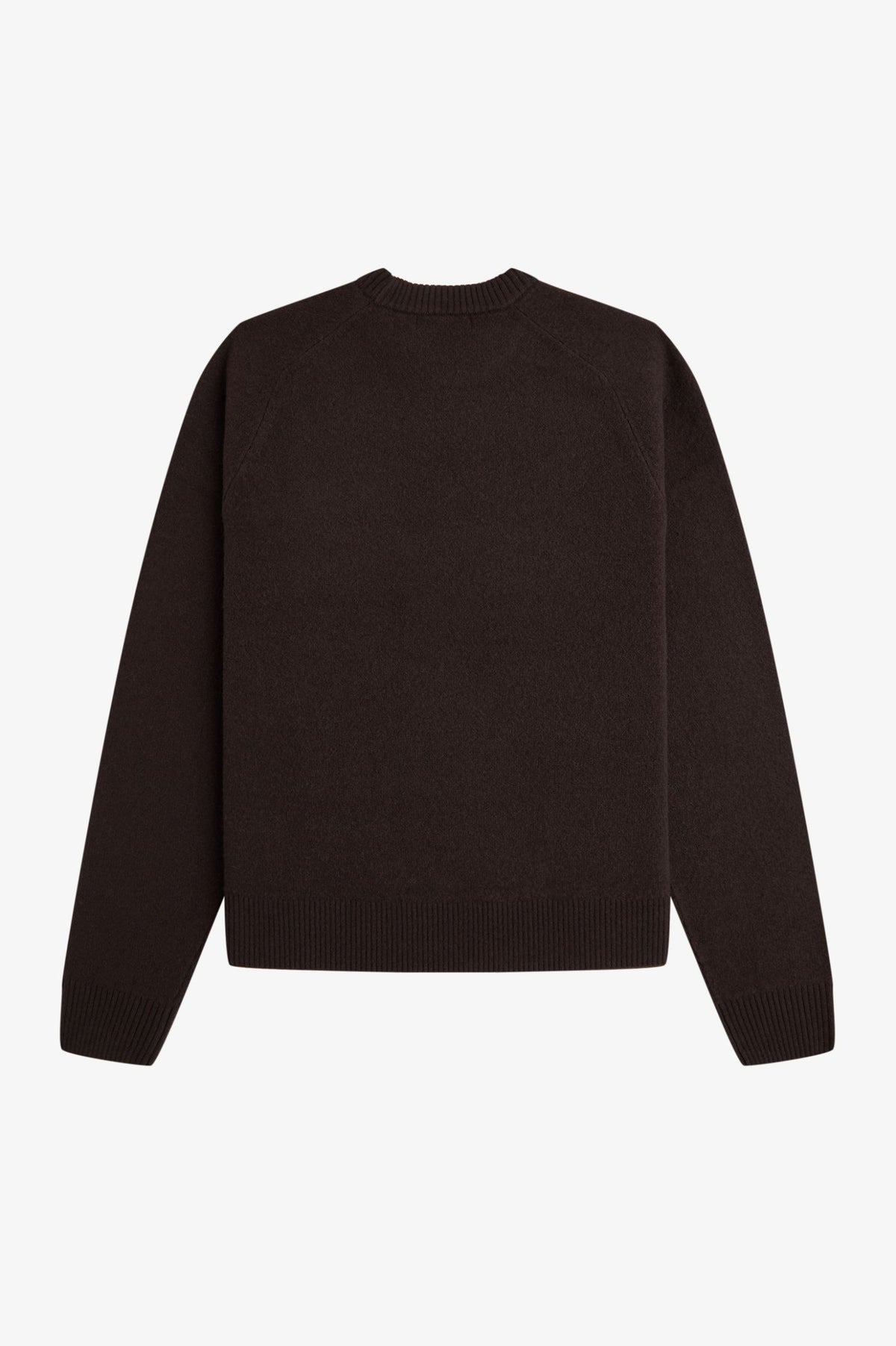 Fred Perry Merino Wool Jumper - Rich Brown
