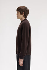Fred Perry Merino Wool Jumper - Rich Brown