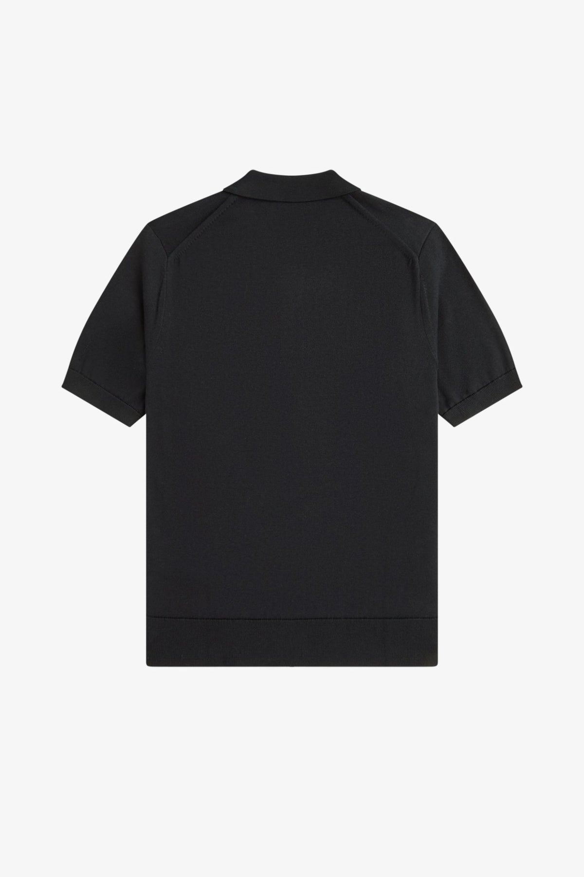 Fred Perry Knitwear Cotton Knitted Shirt - Black / Gold