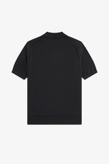 Fred Perry Knitwear Cotton Knitted Shirt - Black / Gold