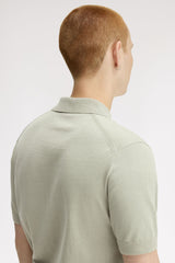 Fred Perry Knitwear Cotton Knitted Shirt - Seagrass