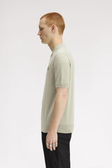 Fred Perry Knitwear Cotton Knitted Shirt - Seagrass