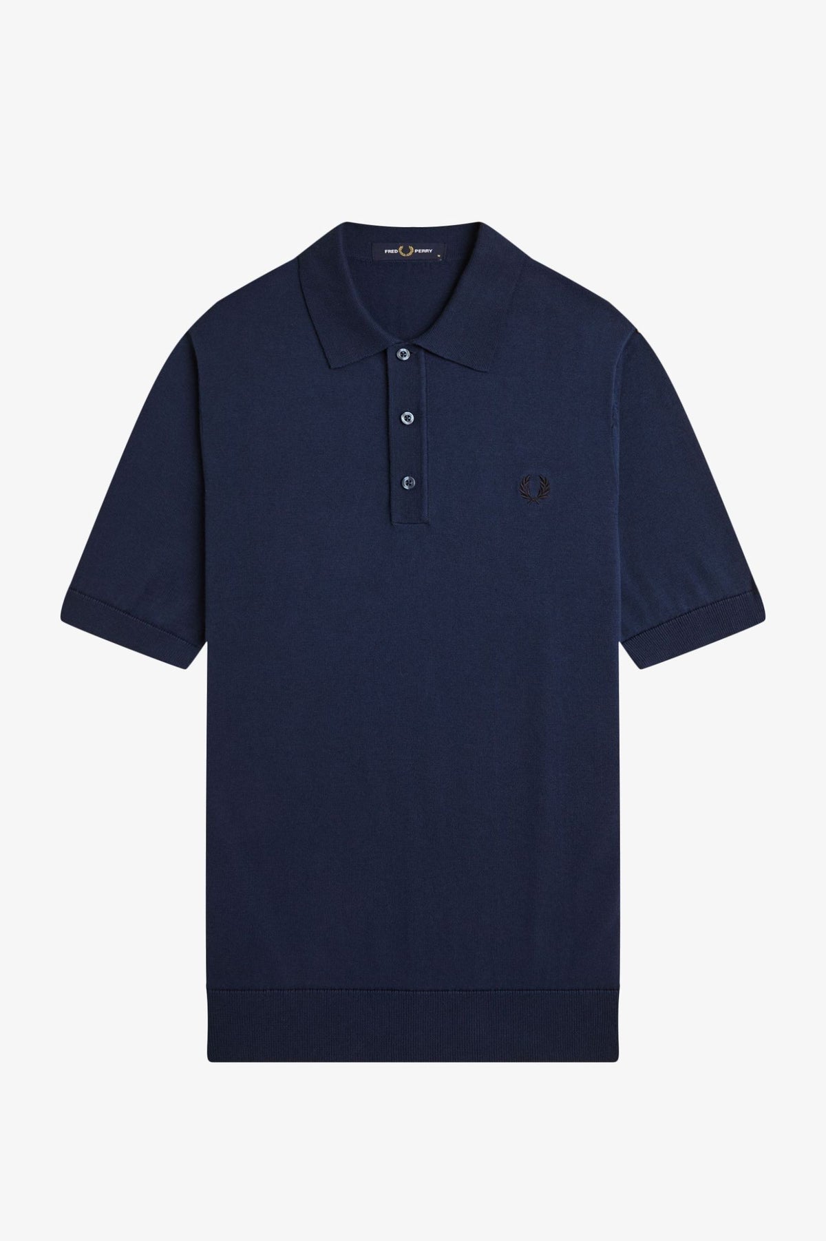 Fred Perry Polo Cotton Knitted Shirt - Tennis Blue