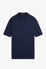Fred Perry Polo Cotton Knitted Shirt - Tennis Blue