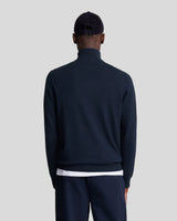 Lyle & Scott Cotton Merino 1/4 Zip Jumper- Dark Navy