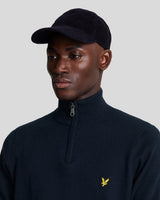 Lyle & Scott Cotton Merino 1/4 Zip Jumper- Dark Navy