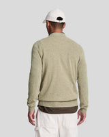 Lyle & Scott Lambswool Crew Neck Jumper - Sage Uniform marl