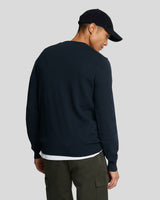 Lyle & Scott Cotton Crew Neck Jumper - Dark Navy
