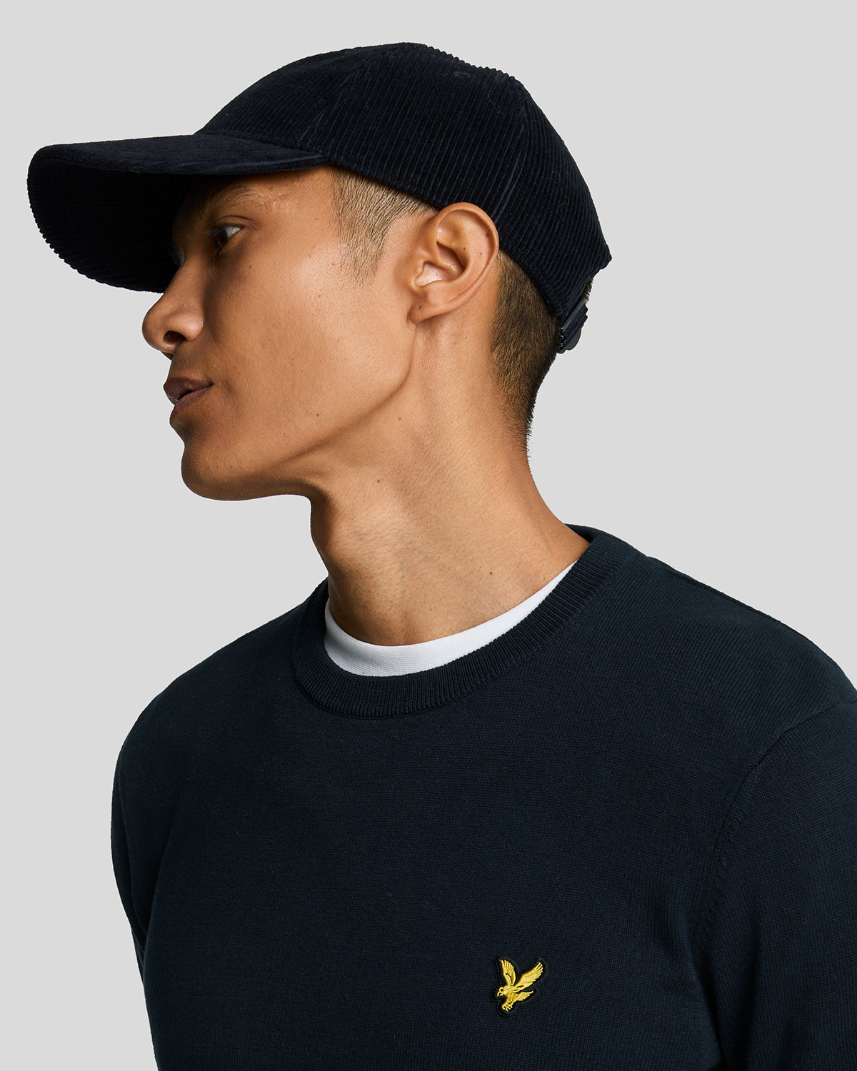 Lyle & Scott Cotton Crew Neck Jumper - Dark Navy