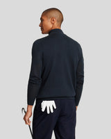 Lyle & ScottKnitwear - Golf 1/4 Zip Merino Jumper - Dark Navy