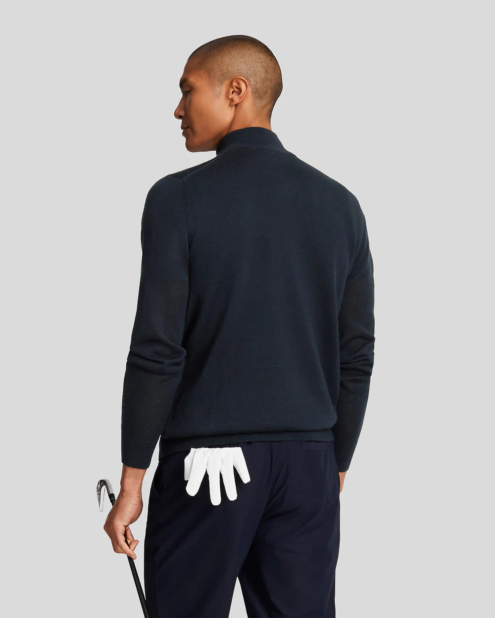 Lyle & ScottKnitwear - Golf 1/4 Zip Merino Jumper - Dark Navy