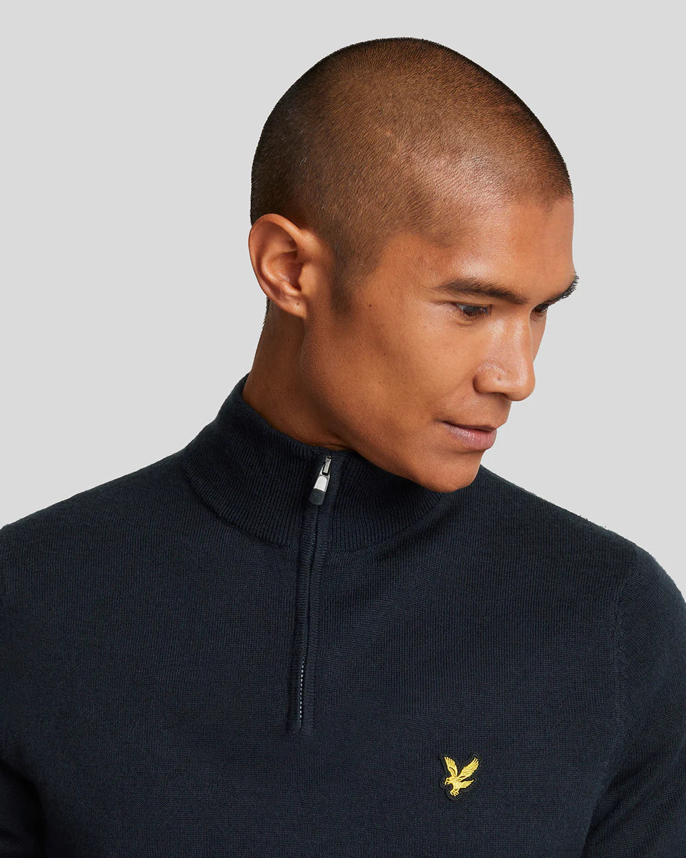 Lyle & ScottKnitwear - Golf 1/4 Zip Merino Jumper - Dark Navy