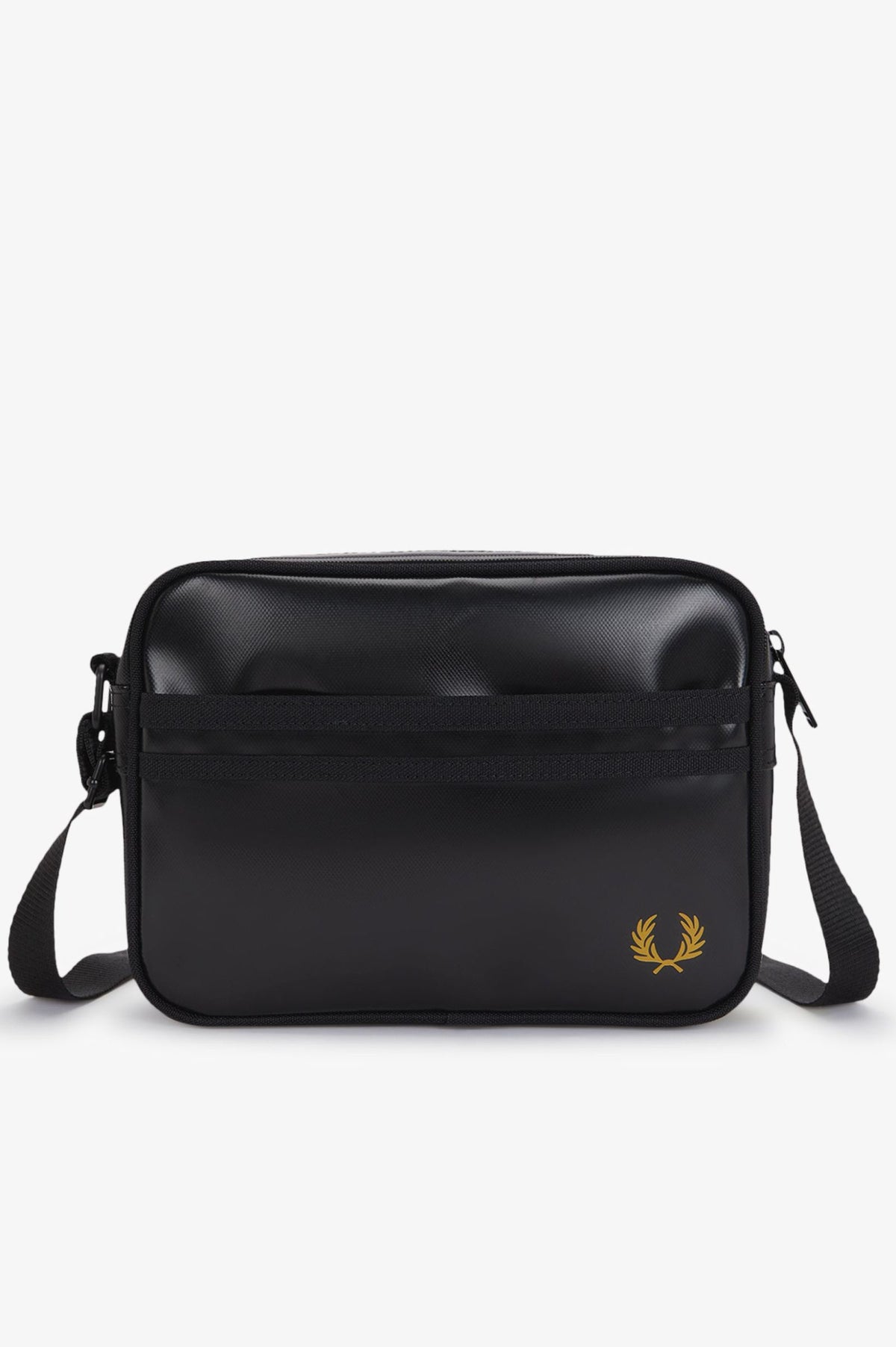Fred Perry Tonal Classic Mini Shoulder Bag - Black / Gold