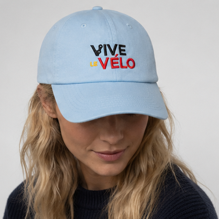 Vive Le Vélo Pet - Squared Logo Belgium Sky Blue