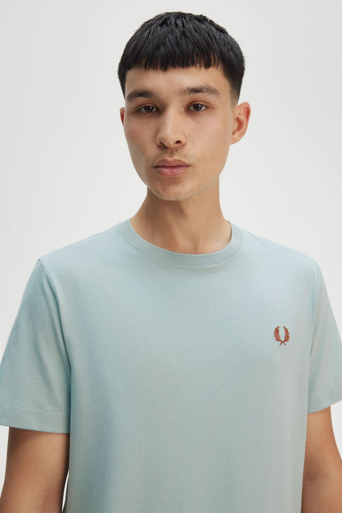 Fred Perry Crew neck T-Shirt - Silver Blue