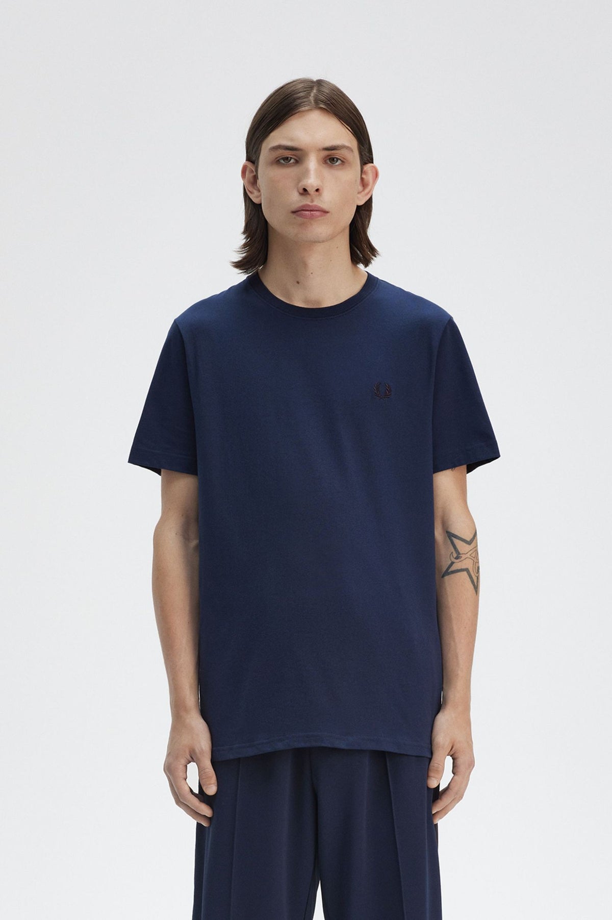 Fred Perry Crew neck T-Shirt - Tennis Blue