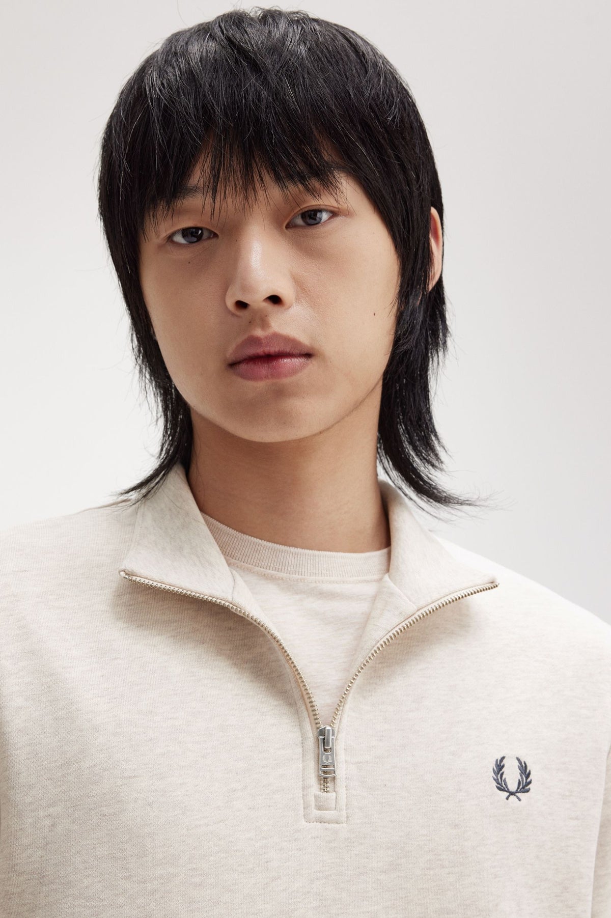 Fred Perry Zip sweater - Porridge Marl