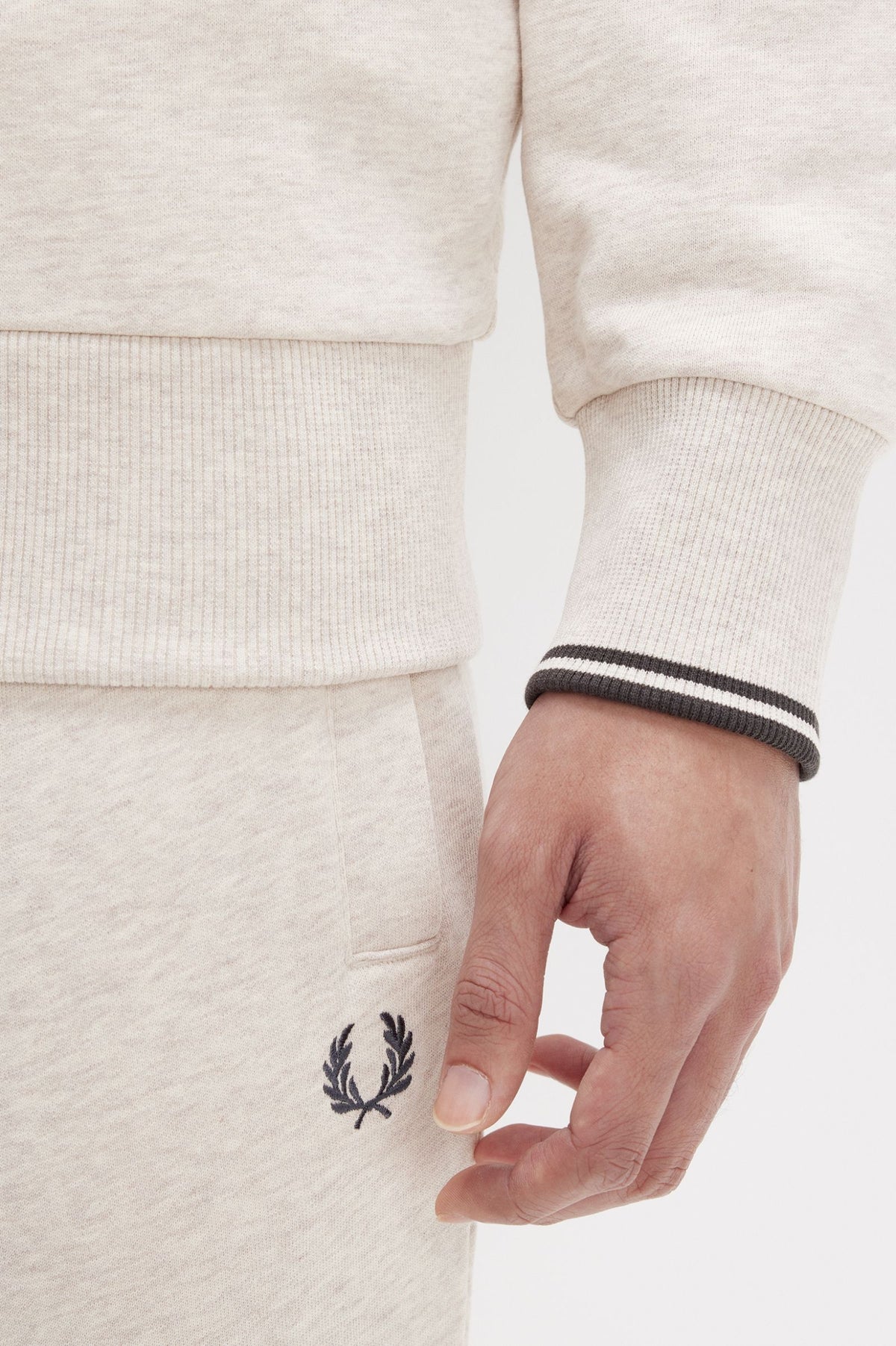 Fred Perry Zip sweater - Porridge Marl