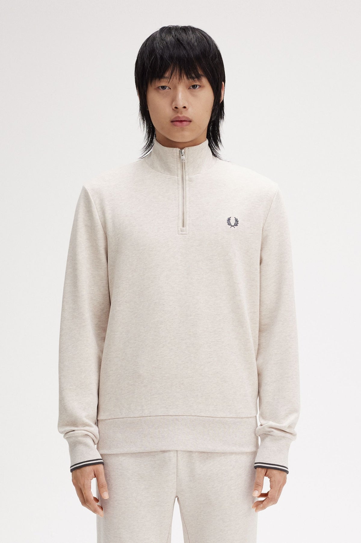 Fred Perry Zip sweater - Porridge Marl