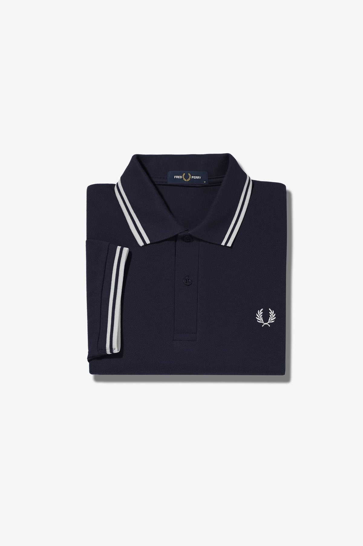 Fred Perry Twin tipped Polo - Navy/White