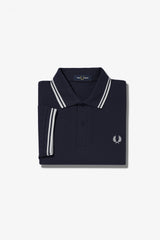 Fred Perry Twin tipped Polo - Navy/White