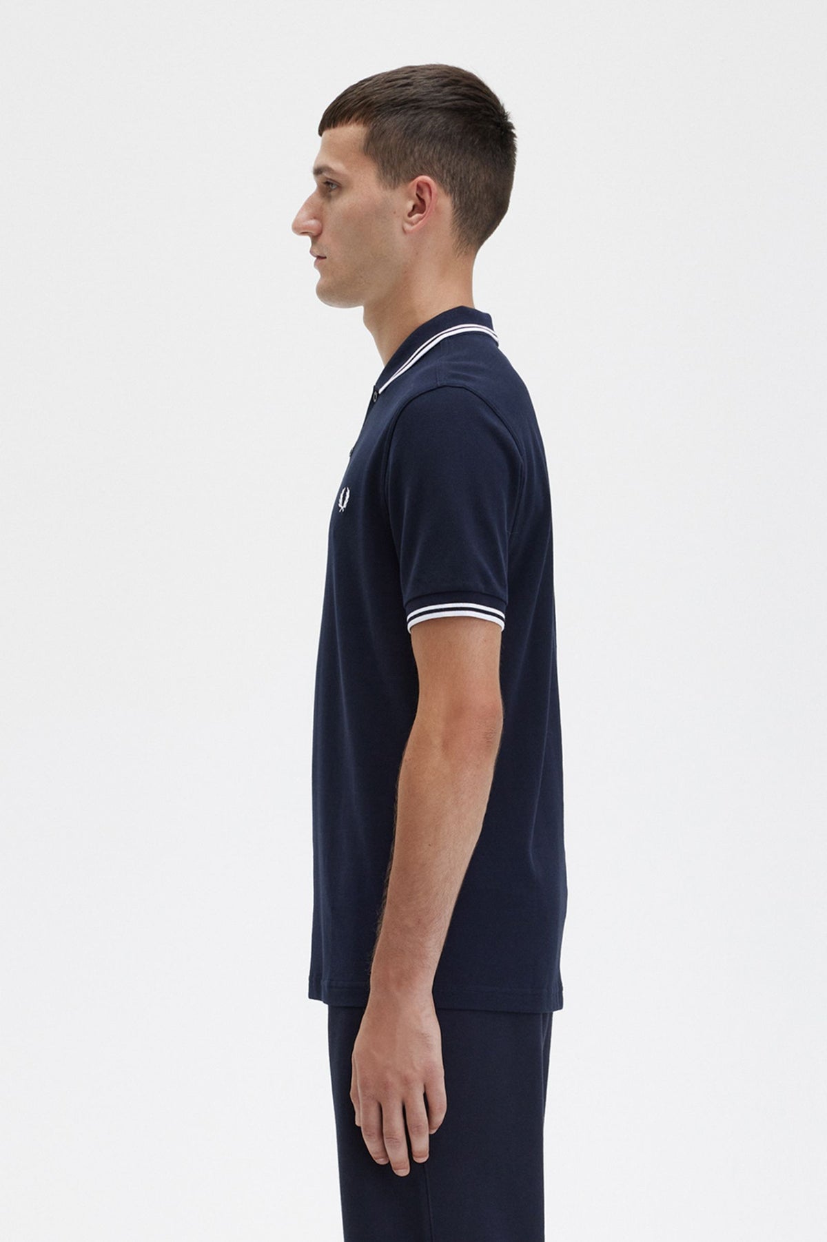 Fred Perry Twin tipped Polo - Navy/White