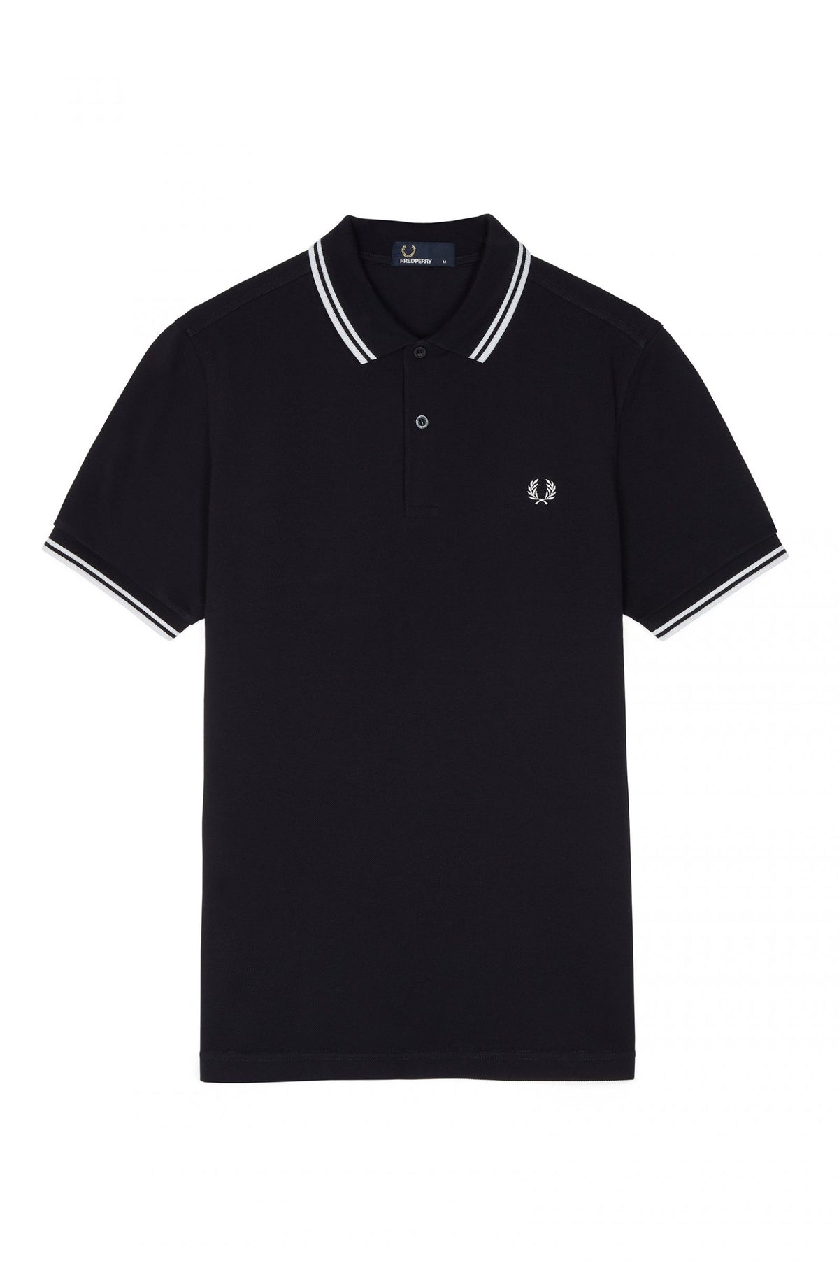 Fred Perry Twin tipped Polo - Navy/White